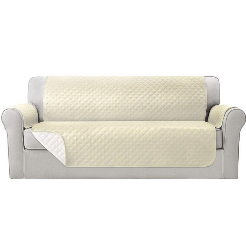 Artiss 4 Seater Sofa Cover Water Resistant Beige