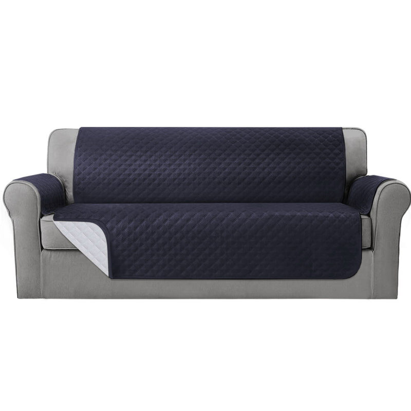 Artiss 4 Seater Sofa Cover Water Resistant Dark Grey
