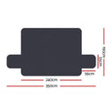 Artiss 4 Seater Sofa Cover Water Resistant Dark Grey