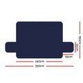 Artiss 4 Seater Sofa Cover Water Resistant Navy