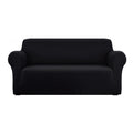 Artiss Sofa Cover 3 Seater Stretch Black Couch Protector