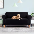 Artiss Sofa Cover 3 Seater Stretch Black Couch Protector