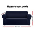 Artiss Sofa Cover 3 Seater Stretch Navy Couch Protector