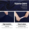 Artiss Sofa Cover 3 Seater Stretch Navy Couch Protector