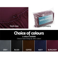 Artiss 3 Seater Sofa Cover Stretch Burgundy