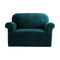 Artiss Sofa Cover 1 Seater Velvet Agate Green