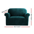 Artiss Sofa Cover 1 Seater Velvet Agate Green