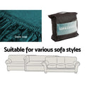 Artiss Sofa Cover 2 Seater Velvet Agate Green Couch Covers