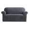 Artiss 2 Seater Sofa Cover Velvet Grey Couch Slipcover