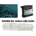 Artiss 3 Seater Sofa Cover Velvet Agate Green
