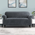 Artiss 3 Seater Sofa Cover Velvet Grey Couch Protector