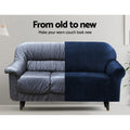 Artiss 3 Seater Sofa Cover Velvet Sapphire Couch Protector