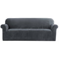 Artiss 4 Seater Sofa Cover Velvet Grey Couch Covers