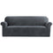 Artiss 4 Seater Sofa Cover Velvet Grey Couch Covers