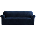 Artiss 4 Seater Sofa Cover Couch Cover Velvet Sapphire Blue