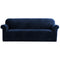 Artiss 4 Seater Sofa Cover Couch Cover Velvet Sapphire Blue