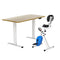 Artiss Standing Desk 140cm with X-Bike Magnetic Resistance Oak