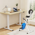 Artiss Standing Desk 140cm with X-Bike Magnetic Resistance Oak