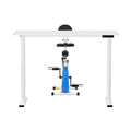 Artiss 120cm Standing Desk with Folding X-Bike Magnetic White