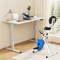 Artiss 120cm Standing Desk with Folding X-Bike Magnetic White