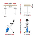 Artiss X-Bike 120cm Standing Desk Magnetic Resistance Oak