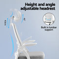 Artiss Standing Desk Office Chair Sit Stand Ergonomic Combo 140cm White