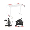 Artiss 120cm Electric Standing Desk Mini Exercise Bike Home Office