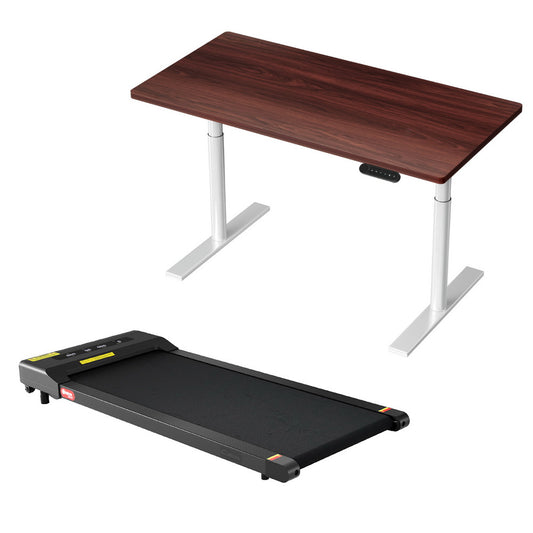 Artiss Electric Treadmill Walking Pad 400mm + 120cm Auto Standing Desk