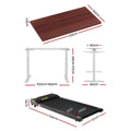 Artiss Electric Treadmill Walking Pad 400mm + 120cm Auto Standing Desk