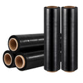 Stretch Film 500mm x 400m Black Shrink Wrap 5 Rolls Pallet