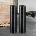 Stretch Film 500mm x 400m Black Pallet Shrink Wrap 2 Rolls