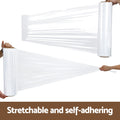 Stretch Film 500mm x 400m Clear Pallet Shrink Wrap 2 Rolls