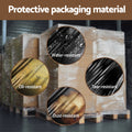 Stretch Film 500mm x 400m Black Shrink Wrap 4 Rolls Pallet