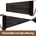 Stretch Film 500mm x 400m Pallet Wrap Black 8 Rolls