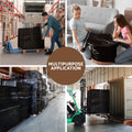 Stretch Film 500mm x 400m Pallet Wrap Black 8 Rolls