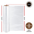 Stretch Film 500mm x 400m Clear Pallet Wrap 4 Rolls Shrink