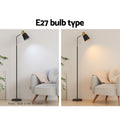 Artiss LED Floor Lamp Modern Black Reading Light Stand Living Room