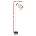 Artiss LED Floor Lamp White Modern Stand Reading Living Room Office