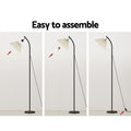 Artiss LED Floor Lamp White Modern Stand Reading Living Room Office