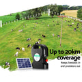 Giantz Solar Fence Energiser 20km 1.2J Electric