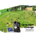 Giantz 15KM Solar Fence Energiser 0.8J Electric