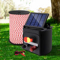 Giantz Solar Electric Fence Energiser 3KM 500M Poly Rope