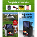 Giantz Solar Electric Fence Energiser 3KM 500M Poly Rope