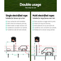 Giantz Solar Electric Fence Energiser 3KM 500M Poly Rope