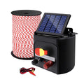 Giantz Solar Electric Fence Energiser 5KM 500M Poly Rope