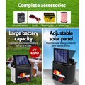 Giantz Solar Electric Fence Energiser 5KM 500M Poly Rope