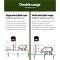 Giantz Solar Electric Fence Energiser 5KM 500M Poly Rope