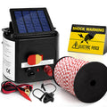 Giantz Solar Electric Fence Energiser 5KM 500M Poly Rope