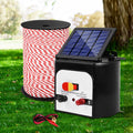 Giantz Solar Fence Energiser 8KM Electric 500M Poly Rope
