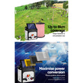 Giantz Solar Fence Energiser 8KM Electric 500M Poly Rope